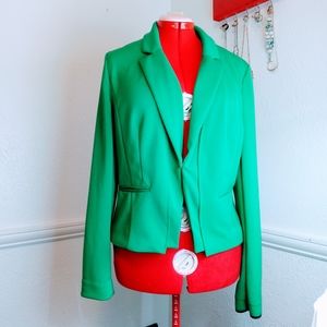 Worthington Womens Sz XL Green Blazer/Jacket